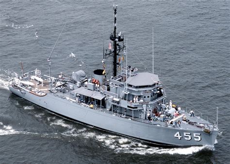 A Navy ship at sea