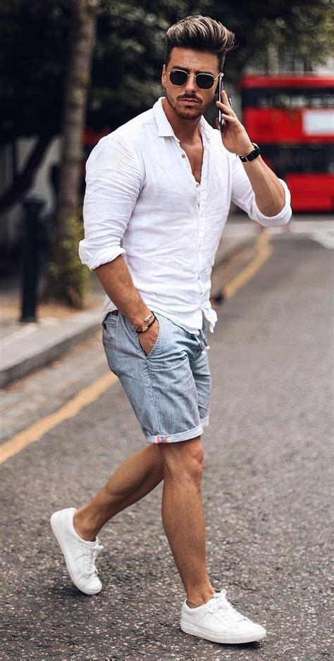 Navy Shorts Trendy Look