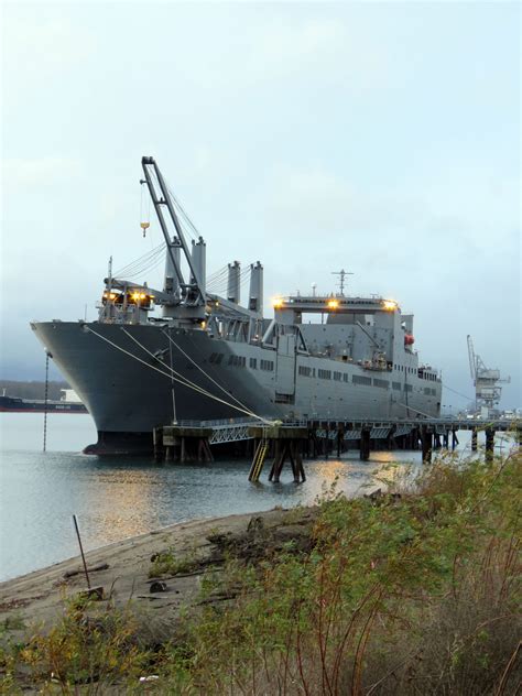 Navy Vessel in Port