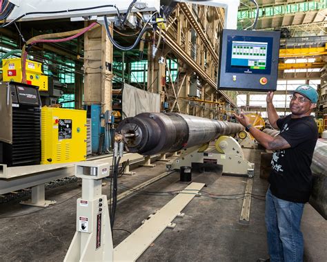 Navy Welder Working on Submarine