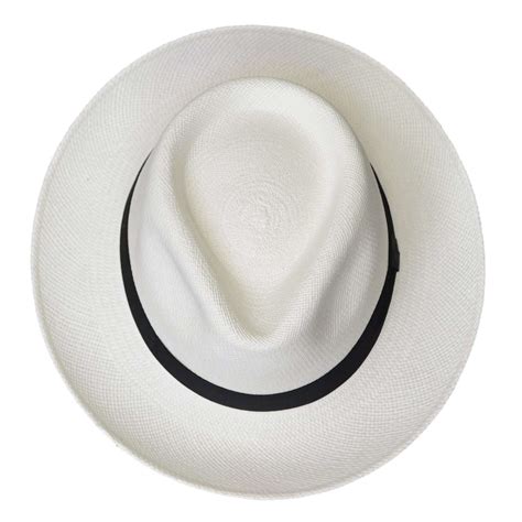 Navy and white Panama hat