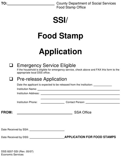 NC Food Stamp Application Requirements