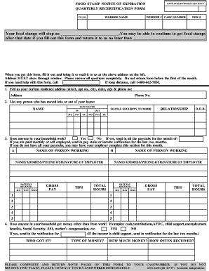 NC Food Stamp Recertification Phone Number