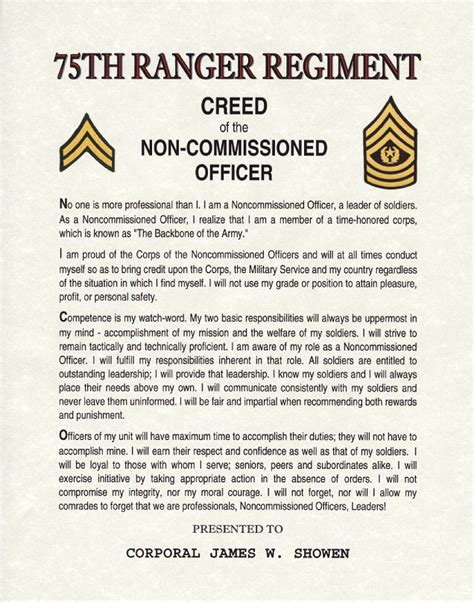 NCO Creed Image 3