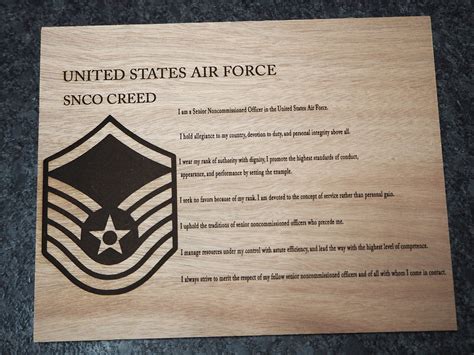 NCO Creed printable US Air Force