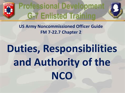 NCO Roles and Responsibilities