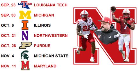 Nebraska Football Schedule