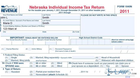 Nebraska Tax Return Status