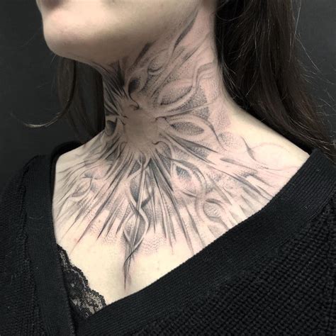 Neck tattoo art