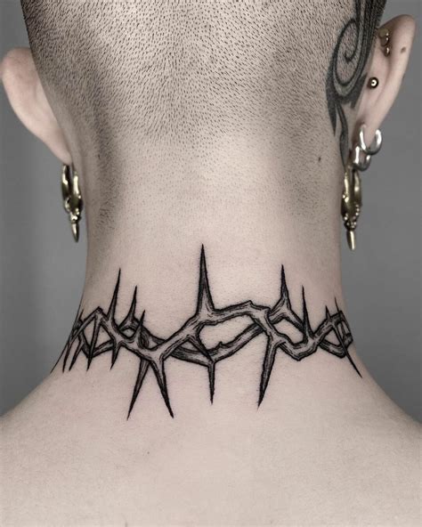 Necklace tattoo ideas for women