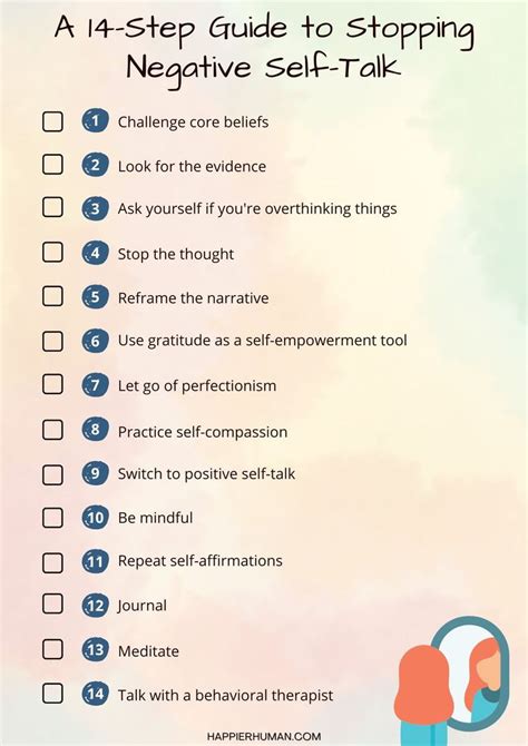 Negative Self-Talk Therapy Worksheets