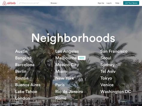 Neighborhood Guide for Airbnb