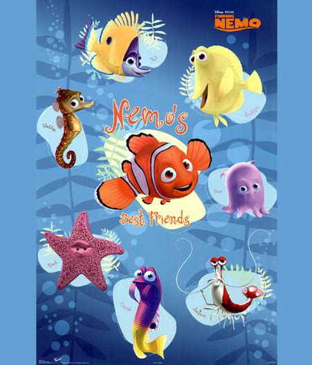 Nemo and Friends Coloring Page