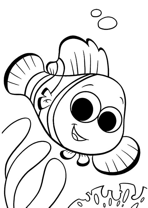 Nemo Printable Coloring Pages for Kids Finding Nemo