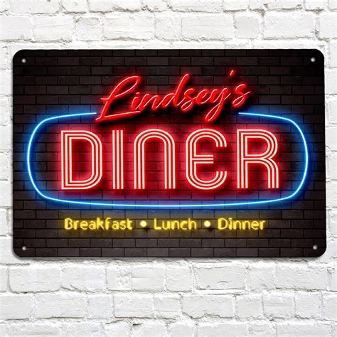 Neon Diner Sign Template