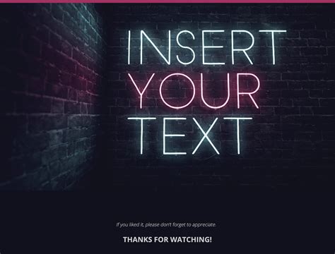 Neon Template After Effects