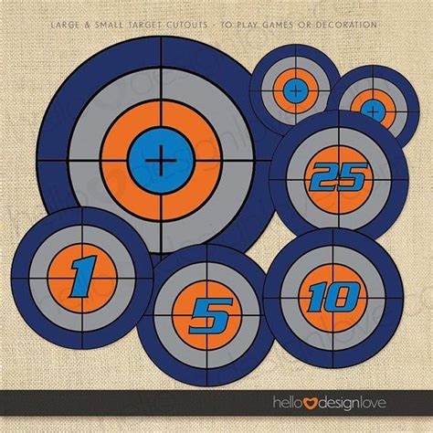 Nerf target designs