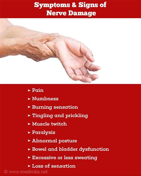 Nerve Damage Symptoms