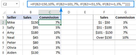 Nested IF Statements in Excel