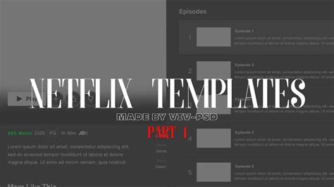 Netflix-inspired template 1