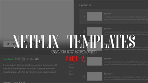 Netflix-inspired template 2