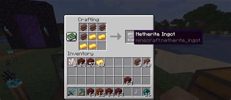 Netherite Crafting Recipe