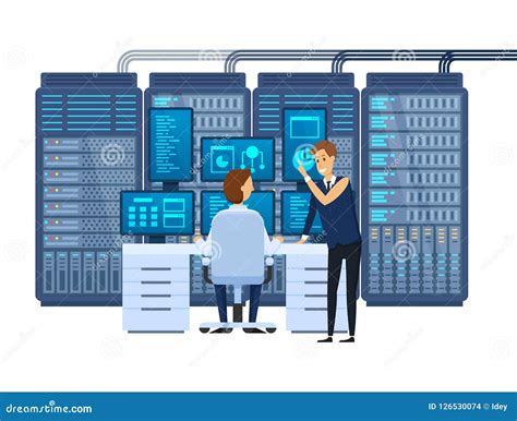 Network administrators analyzing network data