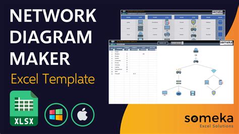 Network Diagram Template in Excel