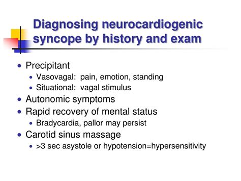 Neurocardiogenic Syncope Diagram