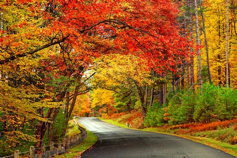 A road trip through New England during fall foliage season