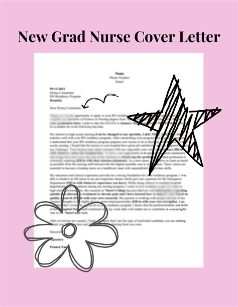 New Grad Nursing Cover Letter Template Example