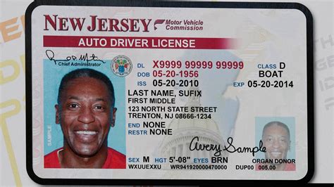 New Jersey Driver's License Design