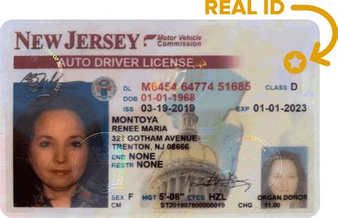 New Jersey Driver's License Real ID