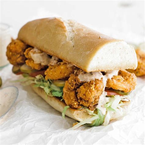 A delicious New Orleans po' boy sub