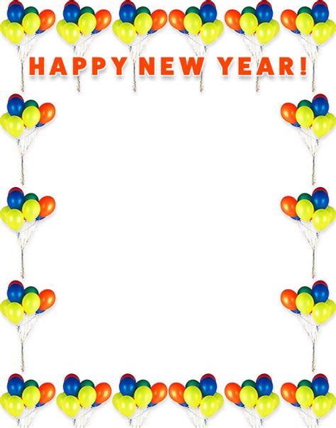 New Year's Border