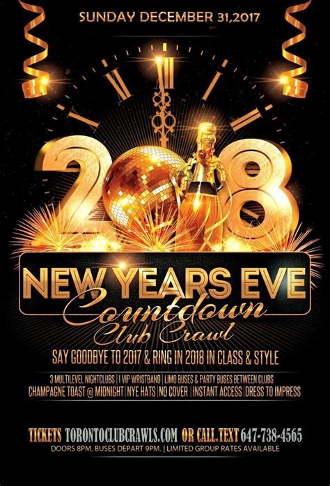 New Year's Eve Countdown Flyer Template