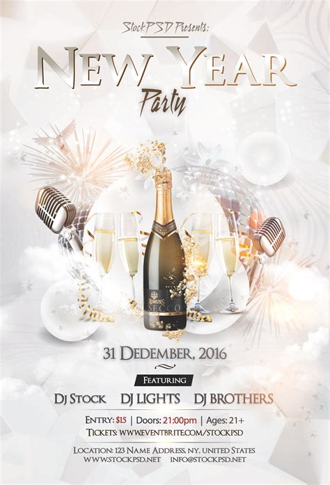 New Year's Eve Party Flyer Template