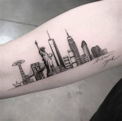 New York City map tattoos