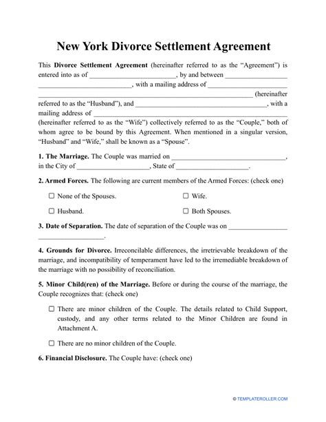 New York Divorce Forms