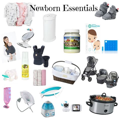 Newborn Baby Essentials Checklist