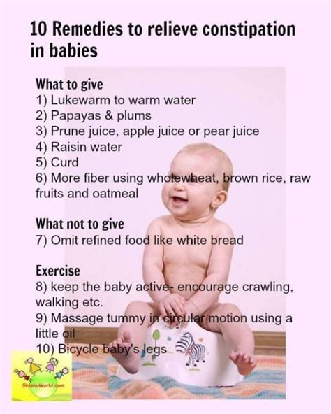 Newborn constipation relief methods