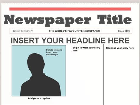 News Article Template Examples