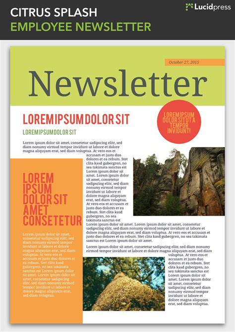 newsletter design ideas