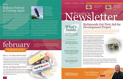 Newsletter Template Design Examples 4