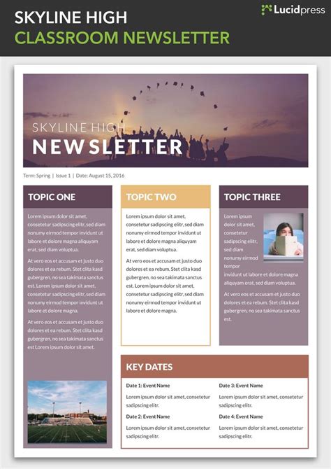 Newsletter template ideas