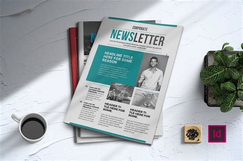 Newsletter template InDesign download