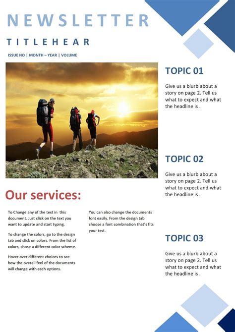 Newsletter Templates for Word