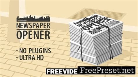 Newspaper Opener Template