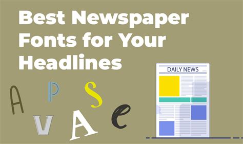 Newspaper Template Fonts