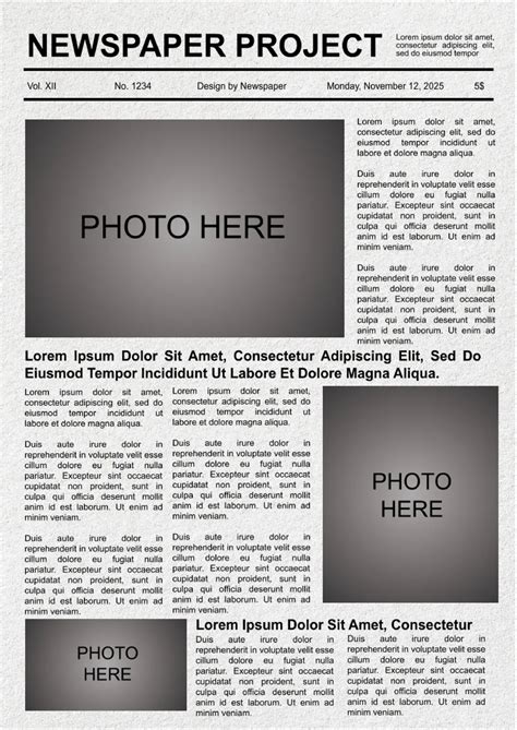 Newspaper Template Google Docs